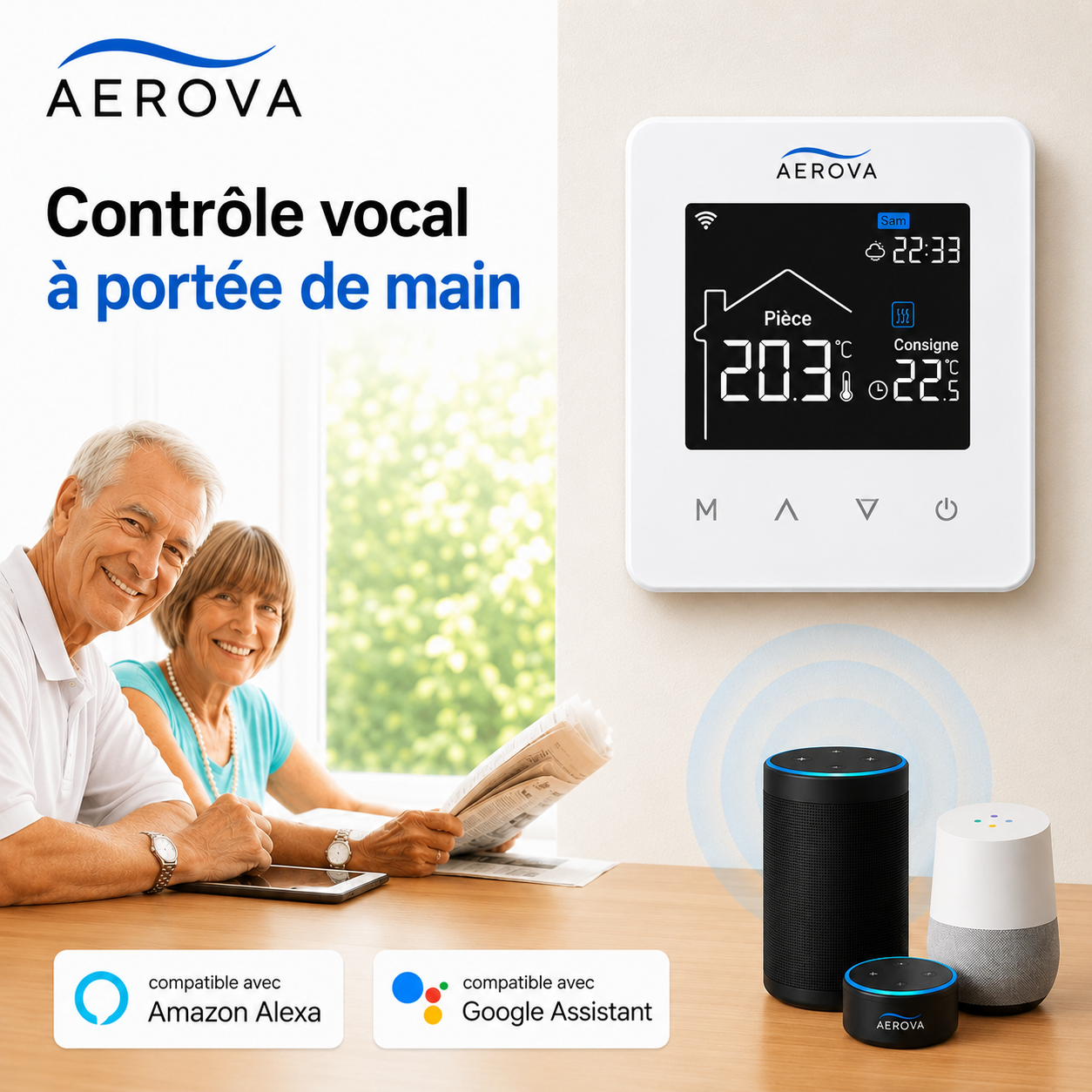 AEROVA - Thermostat connecté pour maison