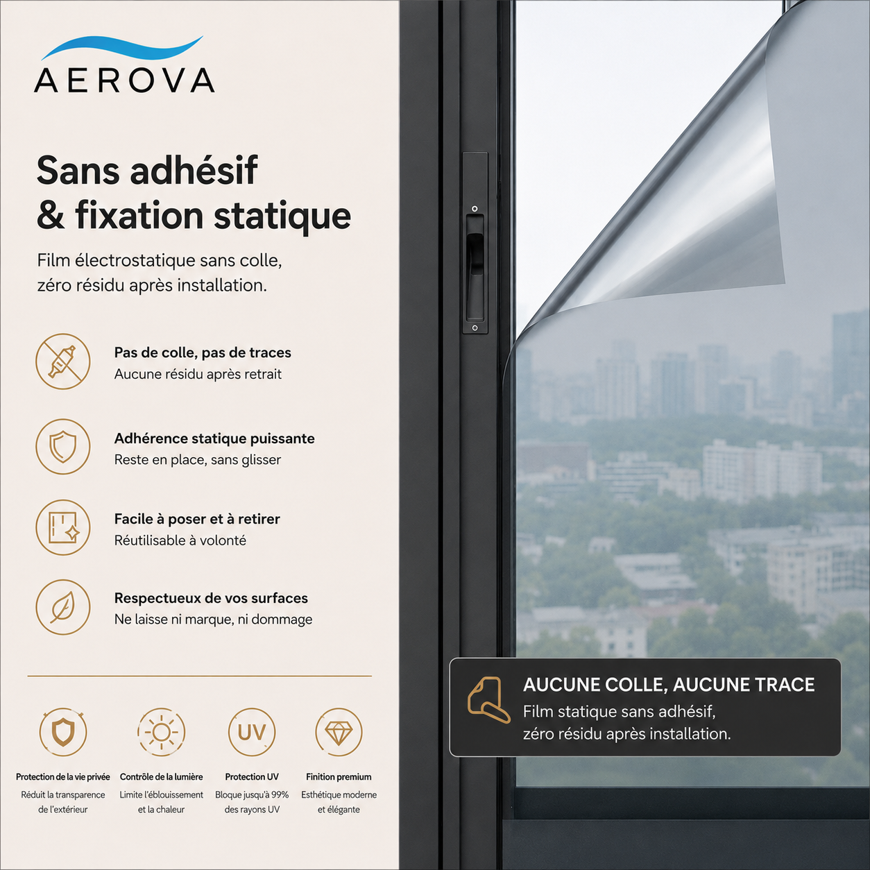 AEROVA - Filtre miroir anti-chaleur